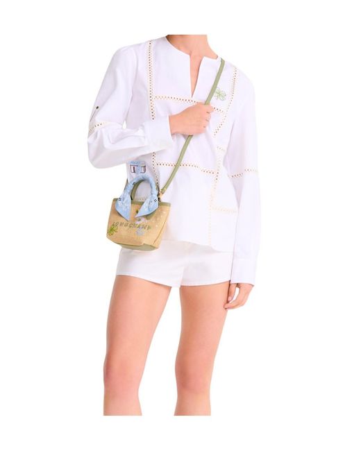 Longchamp Metallic Embroidered Mini Shoulder Bag