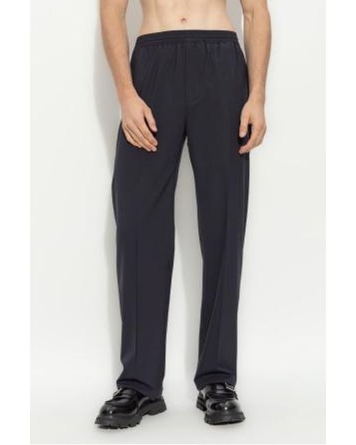 Givenchy Blue 4G Embroidered Elastic Waist Jogging Pants for men