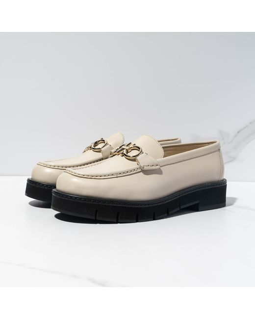 Ferragamo Multicolor Ferragamo Gancini Logo Plaque Loafers
