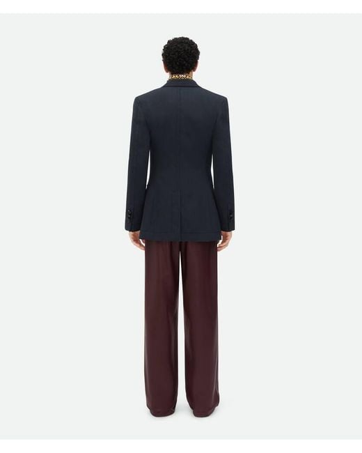 Bottega Veneta Blue Wool Twill Jacket for men