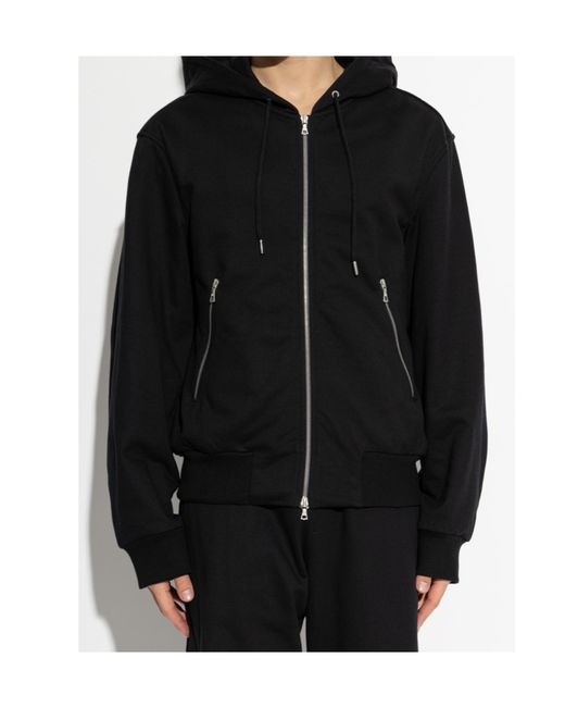 Dries Van Noten Black Schwarz Kapuzenpullover for men