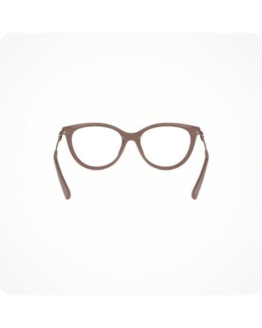 Emporio Armani White Cat-Eye Clip-On Glasses