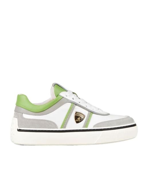 Tod's Green Round Head Low-Cut Sneakers