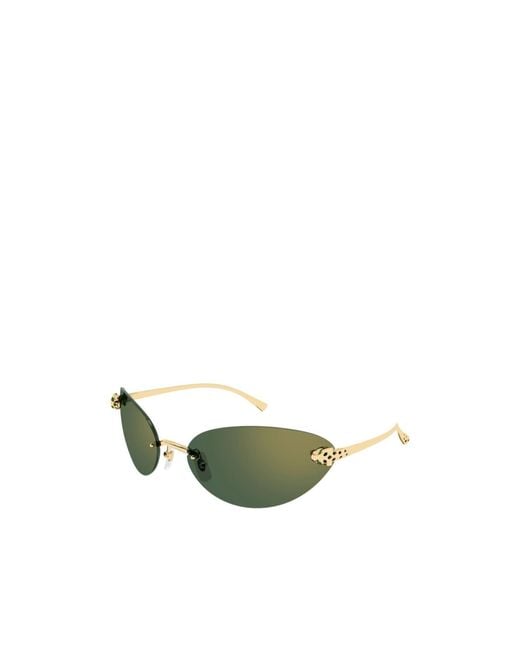 Cartier Green Cat-Eye Sunglasses