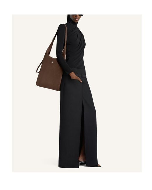 Courreges Brown Courrèges Large Melt Tote Bag