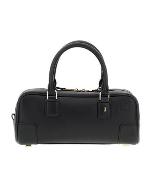 Loewe Black Amazona 23 Cropped Tote Bag