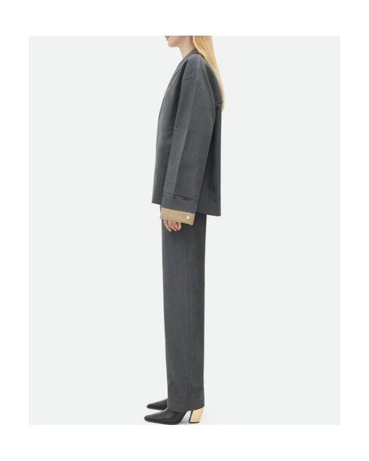 Bottega Veneta Gray Bonded Jacket