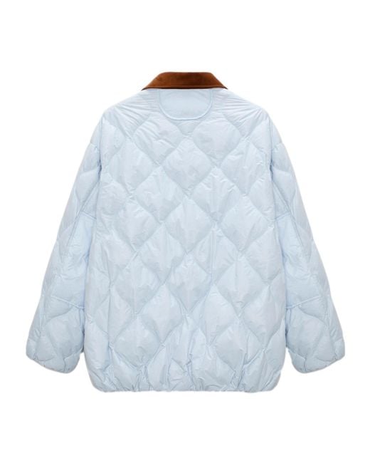 Dorothee Schumacher Blue Quilted Puffer Jacket