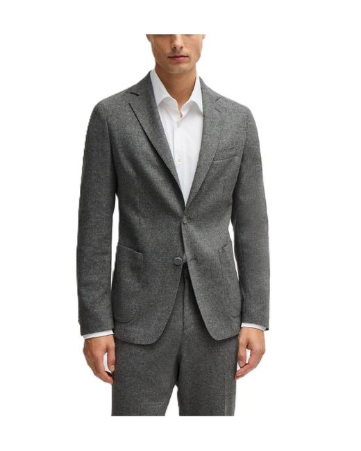 Boss Gray Classic Blazer for men