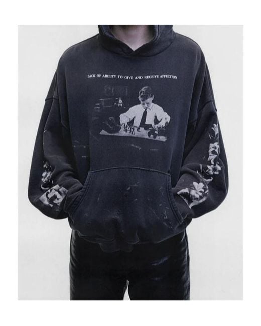 Enfants Riches Deprimes Gray Enfants Riches Déprimés Long Sleeve Graphic Hoodie for men