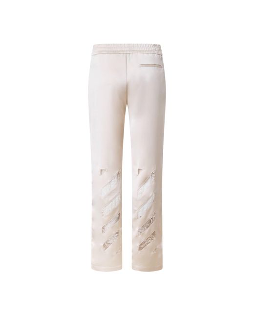 Off-White c/o Virgil Abloh White Straight-Leg Sweatpants
