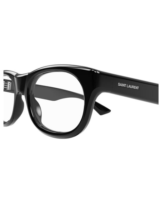 Saint Laurent White Eyewear Romy Oval Frame Glasses