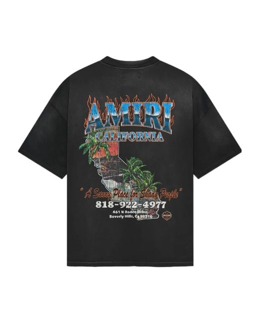 Amiri Black Sunny Place Oversized T-Shirt for men