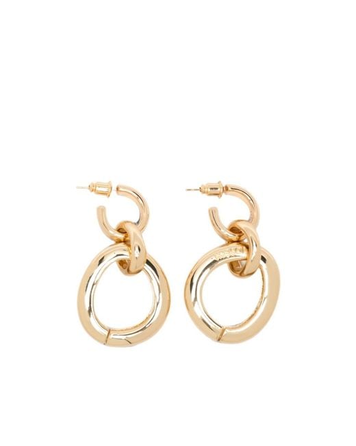 Joseph Metallic Link-Detail Earrings