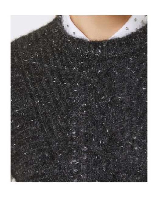 Max Mara Black Studio Crewneck Knitted Vest