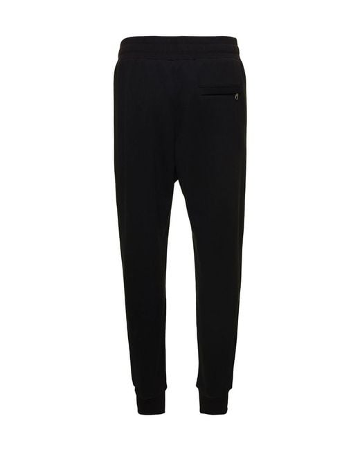 Dolce & Gabbana Black Embroidered-Detail Track Pant for men