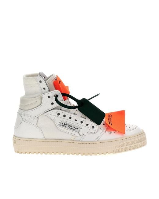 Off-White c/o Virgil Abloh Gray 3.0 Off Court Lace-Up Sneakers