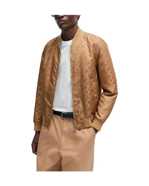 Boss Brown Solid Color Casual Jacket for men