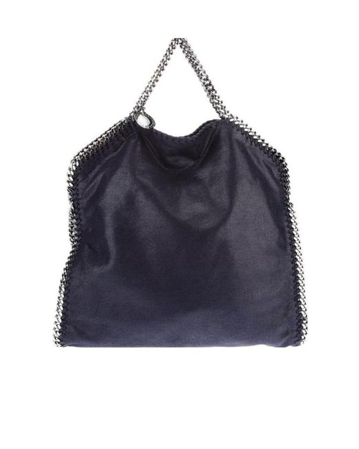 Stella McCartney Blue Falabella Fold Over Tote Bag