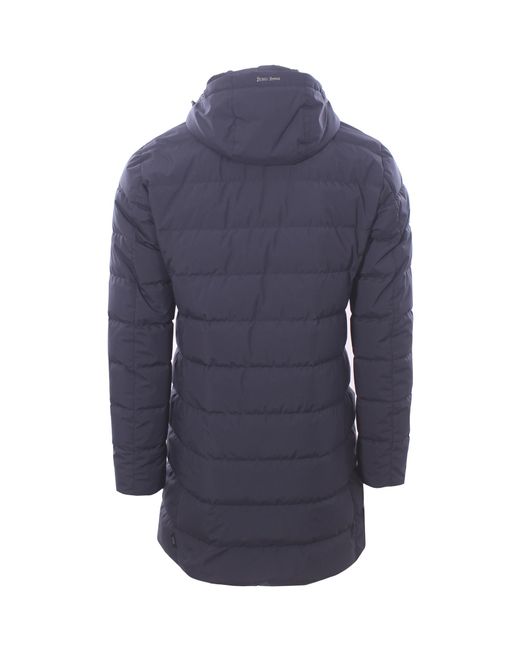 Herno Blue Padded Coat for men
