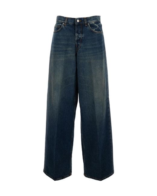 Haikure Blue Jeans With Belt Loops