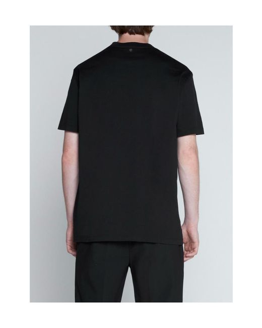 Neil Barrett Black Thunderbolt-Print Cotton T-Shirt for men