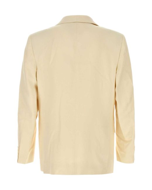 Bode Natural Slub Weave Tuxedo Blazer for men