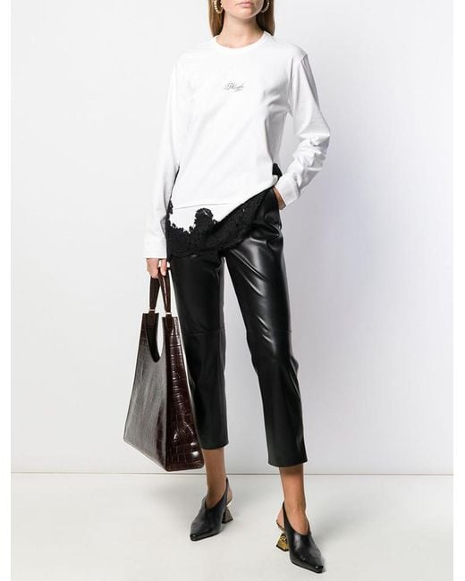 Philosophy Di Lorenzo Serafini White Logo Details T-Shirt