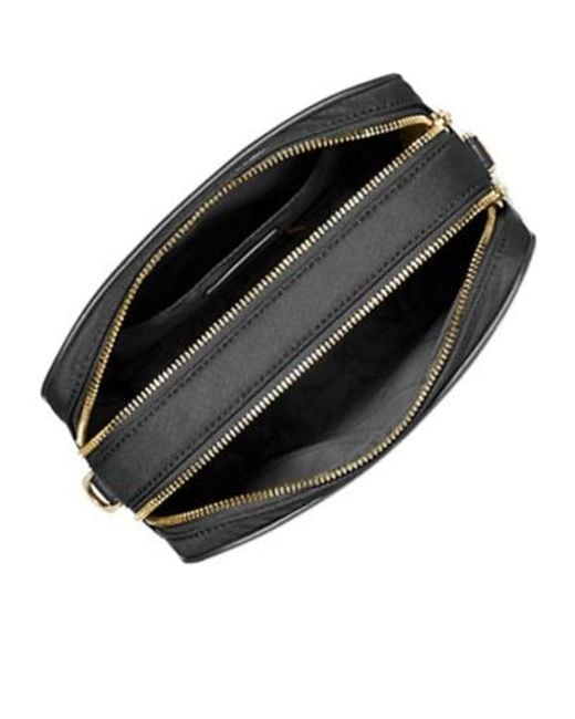 MICHAEL Michael Kors Black Logo-Lettering Zipped Crossbody Bag