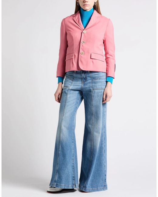 Marni Pink Single-Breasted Blazer