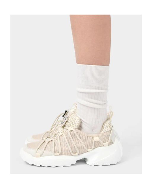 Roger Vivier White Viv' Zag Sneakers