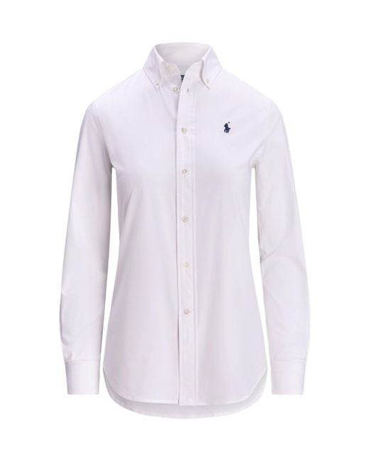 Polo Ralph Lauren Purple Stretch Slim Fit Shirt