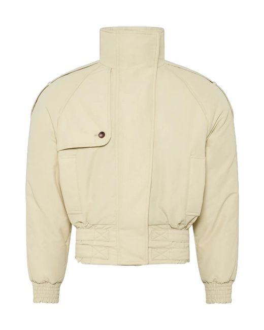 MARINE SERRE Natural Buckled Gabardine Bomber Jacket for men