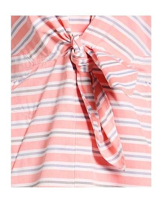 Max Mara Pink Striped Shortsleeve Dress