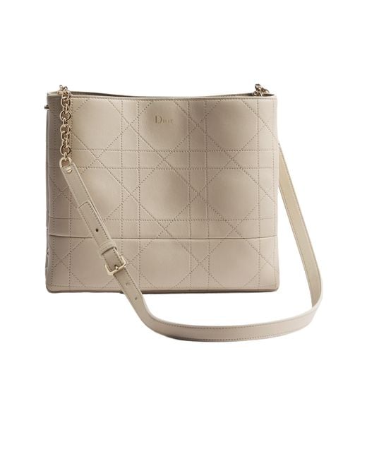 Dior White Trianon Bag With Chain