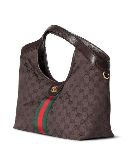 Gucci Brown Giglio Small Tote Bag