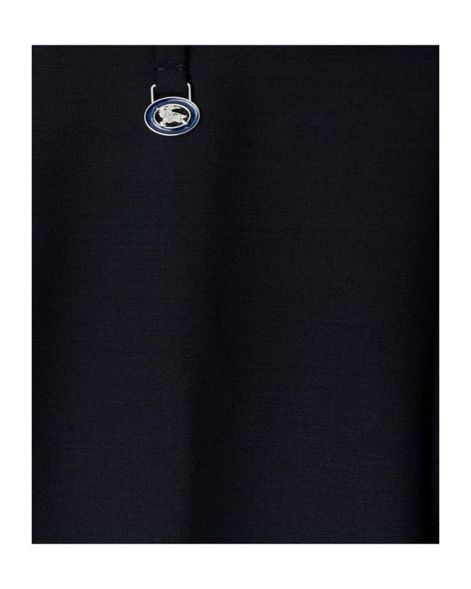 Burberry Blue Straight-Leg Tailored Trousers for men