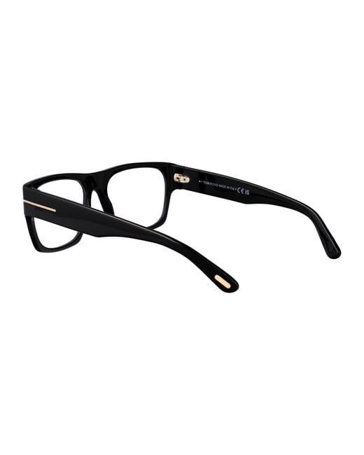 Tom Ford White Eyewear Rectangular Frame Glasses for men