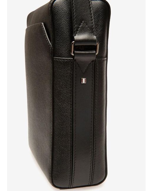 Bally Black Logo Strap Satchel for men
