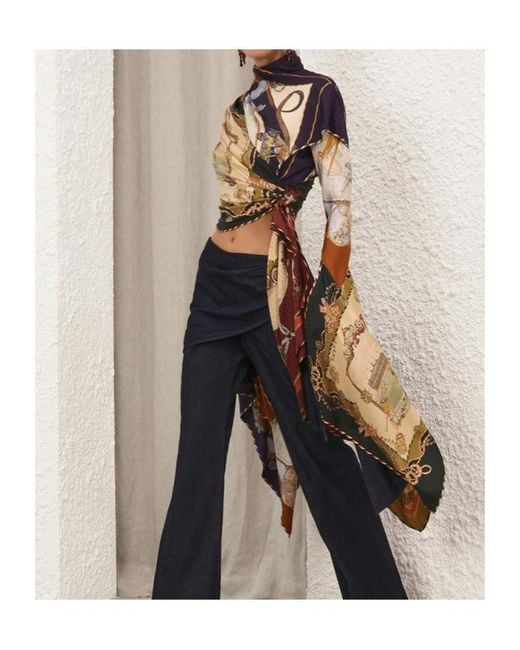 Zimmermann White Valiant Draped Top
