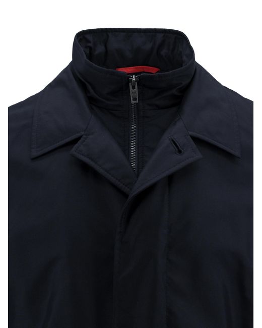 Fay Blue Long-Sleeved Casual Jacket for men