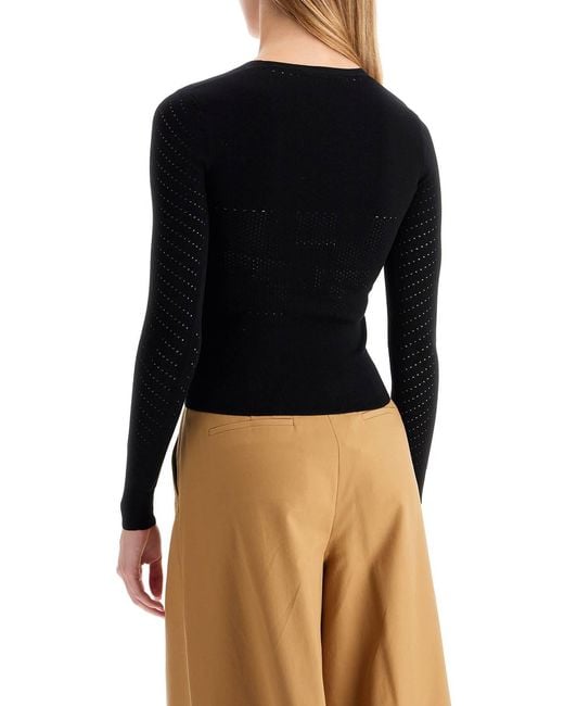 Max Mara Black Long-Sleeved Sweater