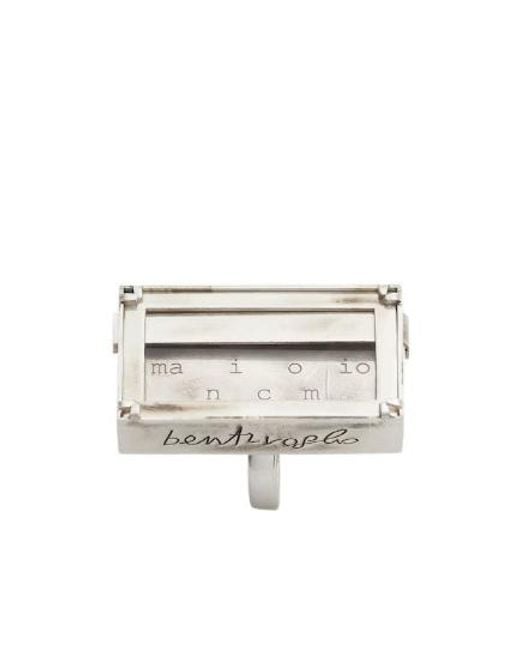 Fendi White X Mirella Bentivoglio Vintage And Glass Ring