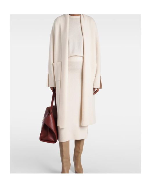 Jardin Des Orangers White Wool And Cashmere Cardigan