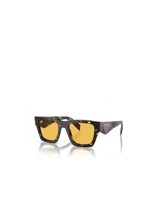 Prada Metallic Eyewear Square Frame Sunglasses for men