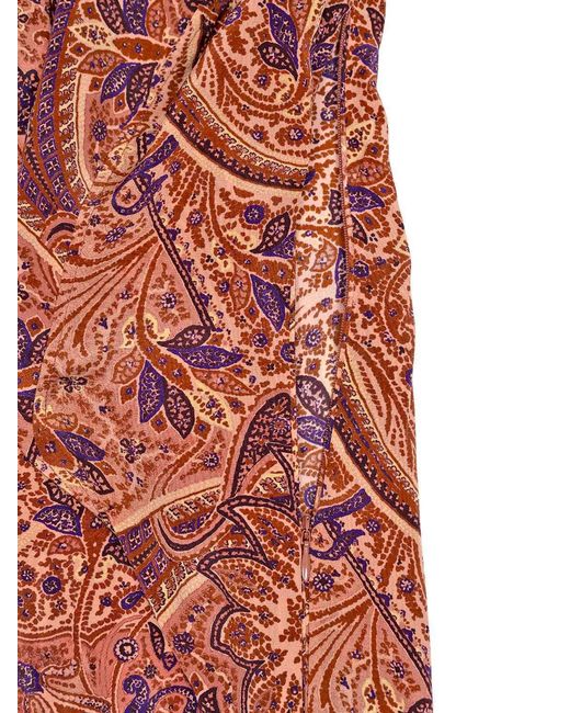 Ulla Johnson Red Sabrina Silk Dress