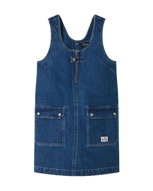 A.P.C. Blue Dominic Dress