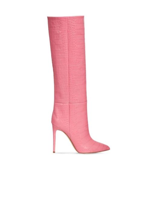 Paris Texas Pink Embossed Boots