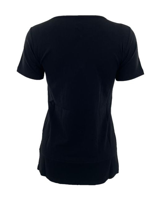 Just Cavalli Black Logo Printed T-Shirt