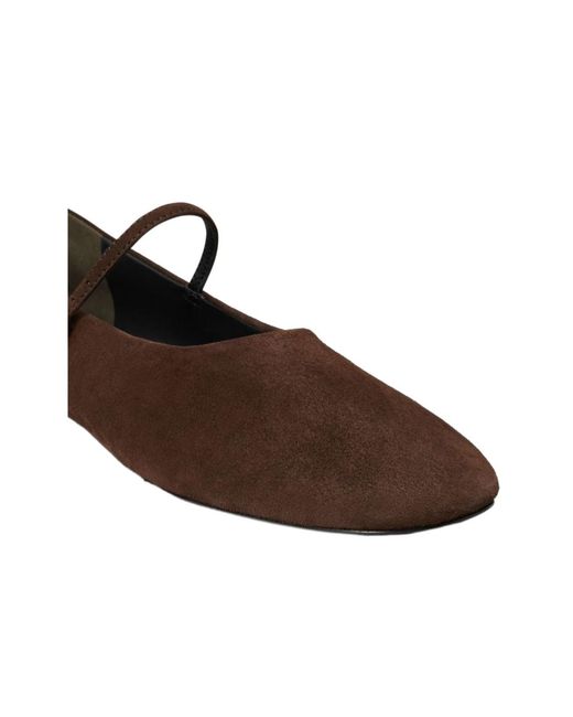 Tory Burch Brown Mary Jane Ballet Flats